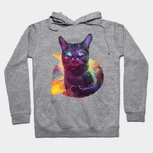 Cat Universe Outer Space Stars Galaxy Astronomy Hoodie